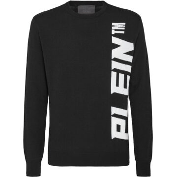 Philipp Plein Pullover Ronde Hals Zwart