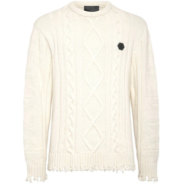 Philipp Plein Stijlvolle Sweater voor Heren Philipp Plein , White , Heren - S,Xs