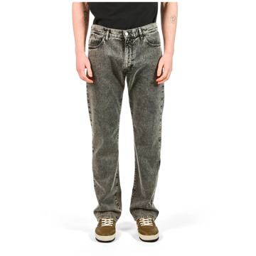 Philippe Model Gewassen Zwart Denim Marmer Effect Jeans Philippe Model , Black , Heren - Xl,L,M,S