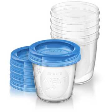 Philips Avent Bewaarbekers voor moedermelk - 180ml - 5 stuks