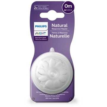 Philips Avent Fles Spenen - Natuurlijke Zuigreflex - 2 stuk - 0 maand - T1