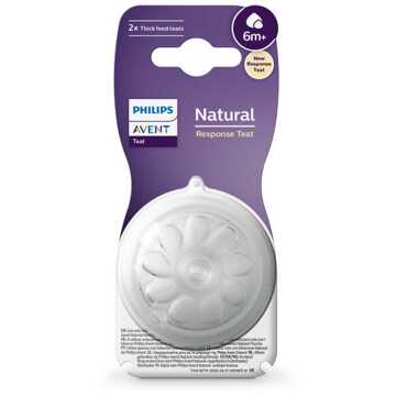 Philips Avent Fles Spenen - Natuurlijke Zuigreflex - 6+ maanden - T6