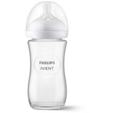 Philips Avent Glas Babyfles - Natural Response - 1 stuk - 240ml