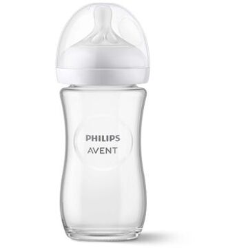 Philips Avent Glas Babyfles - Natural Response - 1 stuk - 240ml