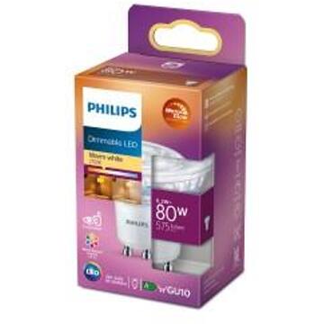 Philips LED Lamp GU10 6,2W dimbaar