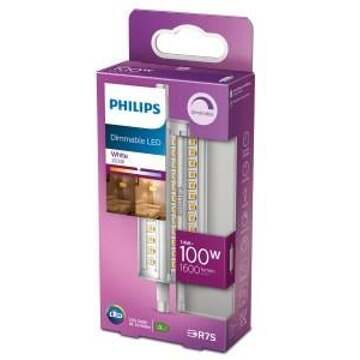 Philips LED staaflamp dimbaar - R7S 14W 1600lm 3000K 230V 118mm