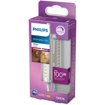 Philips LED staaflamp dimbaar - R7S 14W 1600lm 3000K 230V 118mm