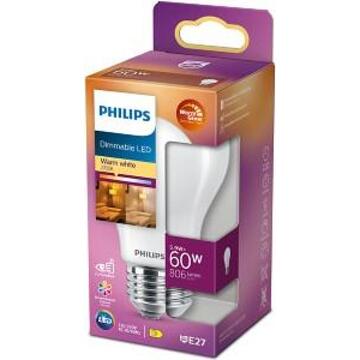 Philips Ledlamp Peertje Classic - D6cm - Dimbaar - Warm Wit - E27 - 5,9w