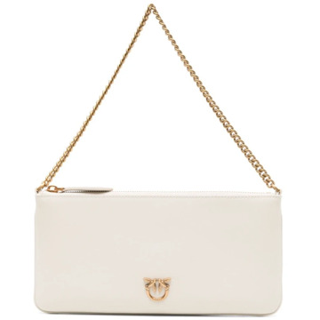Pinko Witte tassen met 3,5 cm hak Pinko , White , Dames - ONE Size