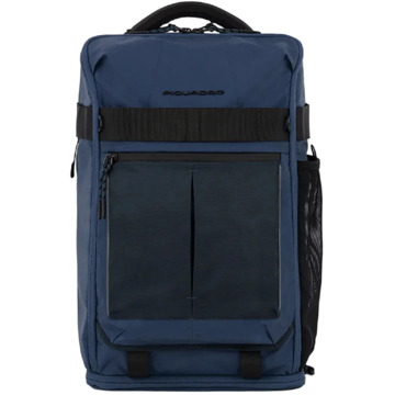 Piquadro Blauwe Bucket Bag & Rugzak met LED Piquadro , Blue , Heren - ONE Size