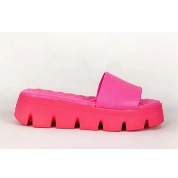 platform slipper fuchsia