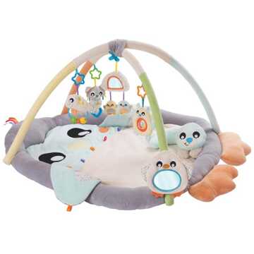 Playgro Snuggle Me Penguin Tummy Time Gym - Babygym Met Buikligkussen - Speelkleed - Speeltapijt