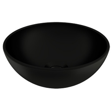 Plieger Mini Round waskom Ø26x12cm mat zwart