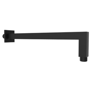 Plieger Napoli douchearm wandmontage voor hoofddouche vierkant 33cm mat zwart