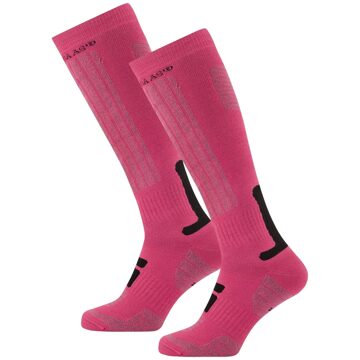 Poederbaas Skisokken 2-pack Pink-39/42 - 39/42