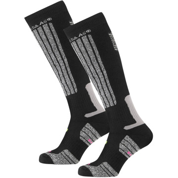 Poederbaas Skisokken 2-pack Zwart-43/46 - 43/46