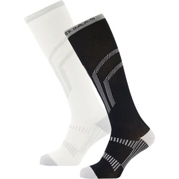 Poederbaas Skisokken Giftbox 2-pack Black/White-39/42 - 39/42