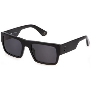 Police Klassieke Aviator Zonnebril Police , Black , Heren - 54 MM