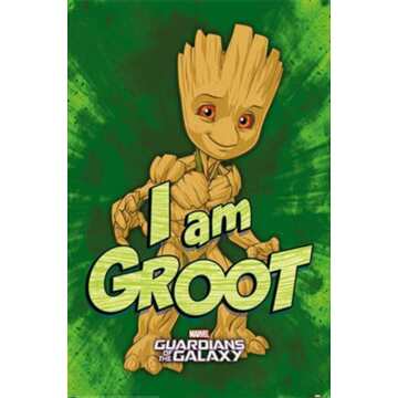 Poster Guardians of the Galaxy I Am Groot 61x91,5cm Multikleur