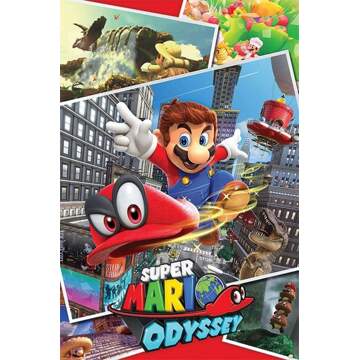 Poster Super Mario Odyssey Collage 61x91,5cm Multikleur