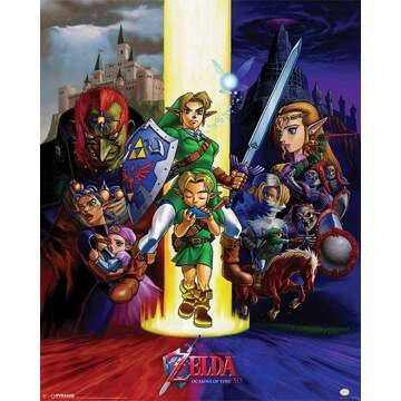 Poster The Legend of Zelda Ocarina of Time 40x50cm Multikleur