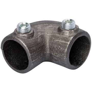 Praxis Bocht Van 90° Voor Gordijnen 28mm Gegalvaniseerd Staal