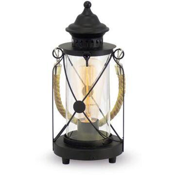 Praxis Bradford Tafellamp - E27 - 33 cm - Zwart