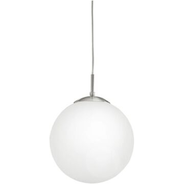 Praxis Rondo Hanglamp - E27 - Ø 25 cm - Grijs/Wit