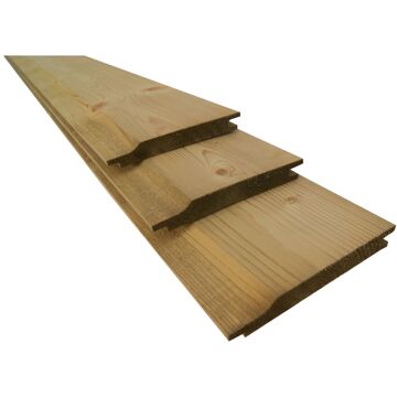 Praxis Schuttingplank Rabat - Grenen - Geïmpregneerd - 1,8x14,5x180cm - Pefc