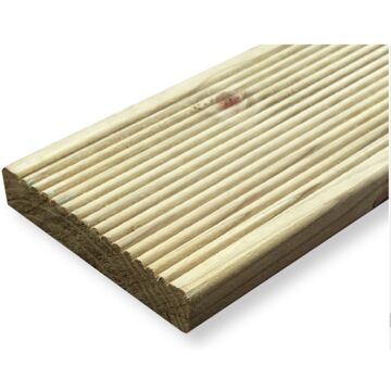 Praxis Vlonderplank - Grenen - Reliëf - 240x9,5x1,9cm