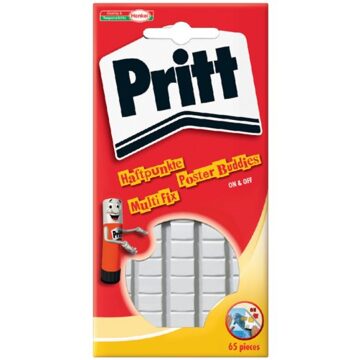 Pritt Buddies Pritt dubbelzijdige kleefpad poster blister a 65 stuks Wit