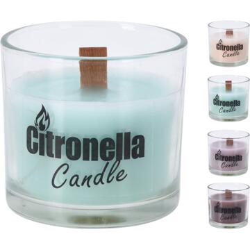 Pro Garden Citronella kaars in glazen pot verschillende