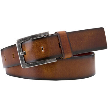 Profuomo Heren Jeans riem PP1R00067 - Cognac - 85 cm