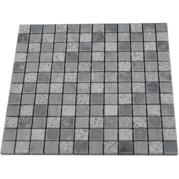 Progetto Mosaic stone chip 23x23 tv-ms 174 Grijs,Lichtgrijs,Mix