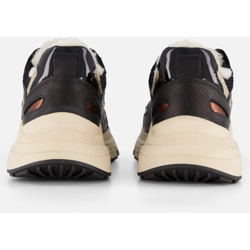 PS Poelman Sneakers Metallic zwart Leer - 37,38