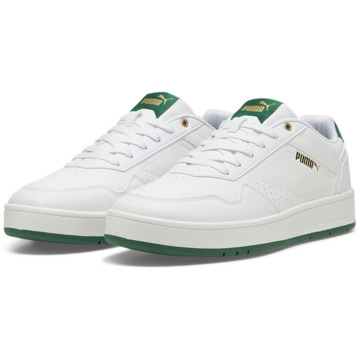 PUMA Court Classic Sneakers Heren wit - groen - 40