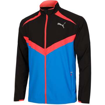 PUMA windstopper hardloopjas zwart/blauw heren heren - M