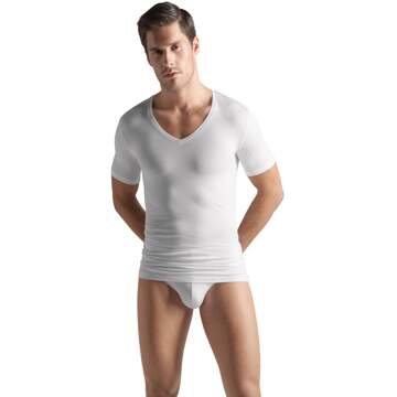 Pyjama T-shirt met V-hals Zwart