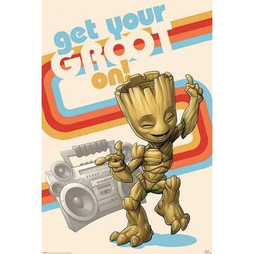 Pyramid International Poster Guardians of the Galaxy Get Your Groot On 61x91,5cm Multikleur