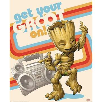 Pyramid Poster Guardians of the Galaxy Vol 2 Get Your Groot On 40x50cm Multikleur