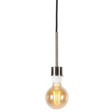 QAZQA Combi 1 - Minimalistische hanglamp - 1 lichts - 60 mm - zwart