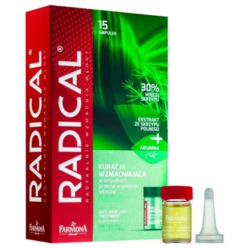 Radical Anti-hair Loss Treatment Kuracja Wzmacniaj?ca Przeciw Wypadaniu W?osow W Ampu?kach 15x5ml (u)