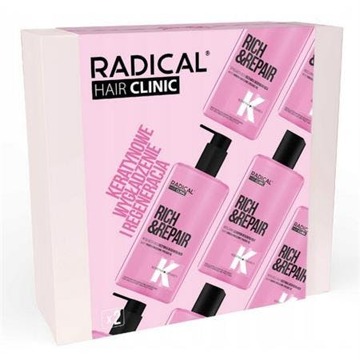 Radical Geschenkset Radical Hair Clinic Gift Set for Very Damaged and Frizzy Hair 300 ml + 260 ml