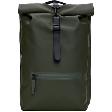 Rains Rolltop Rucksack W3 green Groen - H 48 x B 32 x D 11 cm