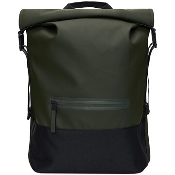 Rains Trail Rolltop Backpack W3 green Groen - H 47 x B 36 x D 13