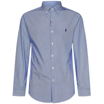 Ralph Lauren Blauwe Casual Overhemd Upgrade, Button-Down Kraag,Stijlvol Gestreept Overhemd Polo Ralph Lauren , Blue , Heren - 2Xl,S