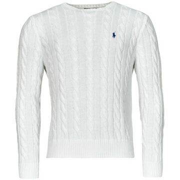 Ralph Lauren Trui Polo Ralph Lauren PULL COL ROND EN MAILLE TORSADEE" Wit - L, XL
