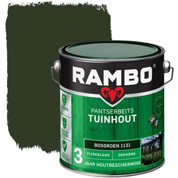 Rambo Tuinhout pantserbeits zijdeglans dekkend bos groen 1131 2,5 l