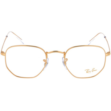 Ray-Ban Hexagonale Zonnebril voor Stijlvolle Look Ray-Ban , Yellow , Unisex - 51 Mm,48 MM