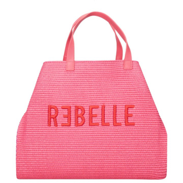 Rebelle Ashanti Stro Handtas Fuchsia Rebelle , Pink , Dames - ONE Size